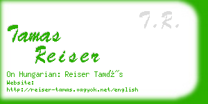 tamas reiser business card